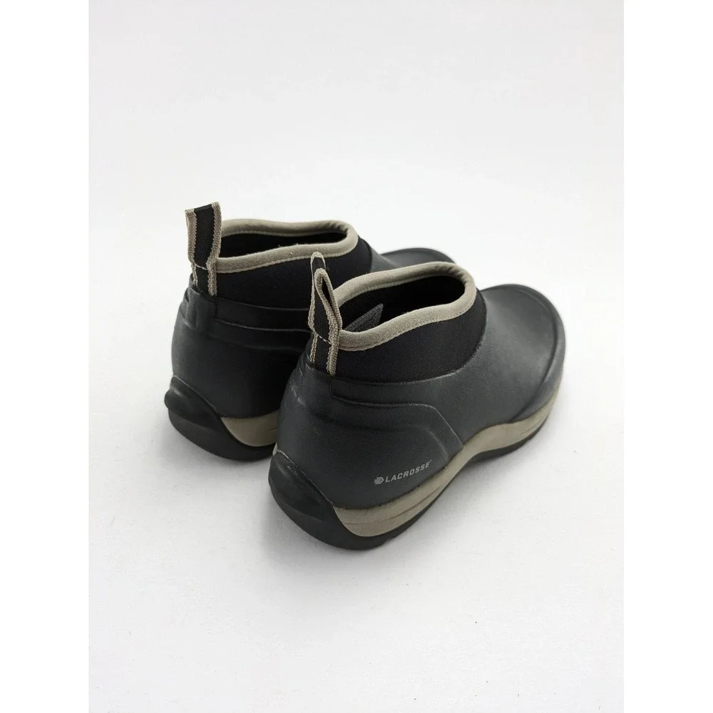Womens LaCrosse Alpha Meadow 3.5in Black Rubber Work Shoes 656142‎ Size 7